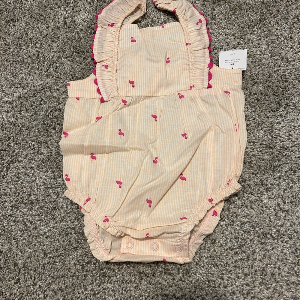 Carter's Pink and Cream Bodysuit One Piece